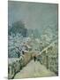 Snow in Louveciennes, 1878-Alfred Sisley-Mounted Giclee Print