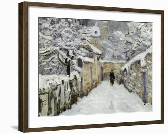 Snow in Louveciennes, c.1878-Alfred Sisley-Framed Giclee Print