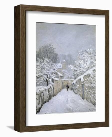 Snow in Louveciennes-Alfred Sisley-Framed Giclee Print