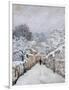 Snow in Louveciennes-Alfred Sisley-Framed Art Print