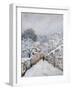 Snow in Louveciennes-Alfred Sisley-Framed Art Print