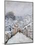 Snow in Louveciennes-Alfred Sisley-Mounted Art Print