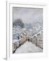 Snow in Louveciennes-Alfred Sisley-Framed Art Print