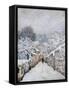 Snow in Louveciennes-Alfred Sisley-Framed Stretched Canvas