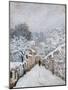 Snow in Louveciennes-Alfred Sisley-Mounted Giclee Print