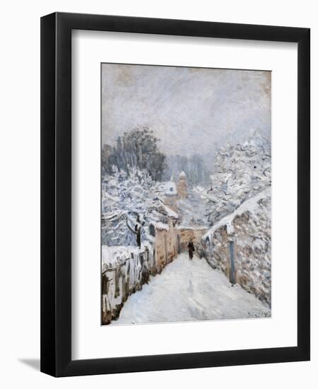 Snow in Louveciennes-Alfred Sisley-Framed Giclee Print