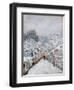 Snow in Louveciennes-Alfred Sisley-Framed Giclee Print