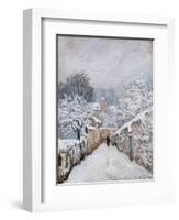 Snow in Louveciennes-Alfred Sisley-Framed Giclee Print