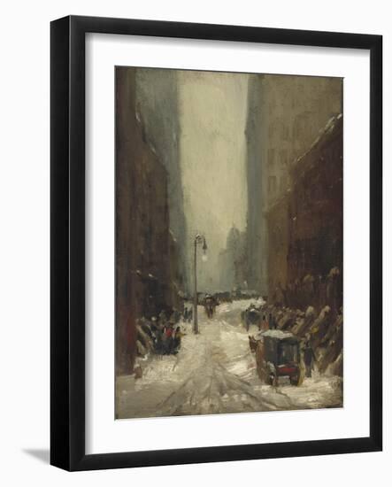 Snow in New York, 1902-Robert Cozad Henri-Framed Giclee Print