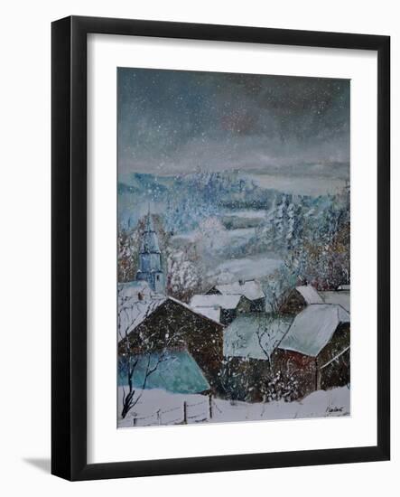 Snow In Ouroy-Pol Ledent-Framed Art Print