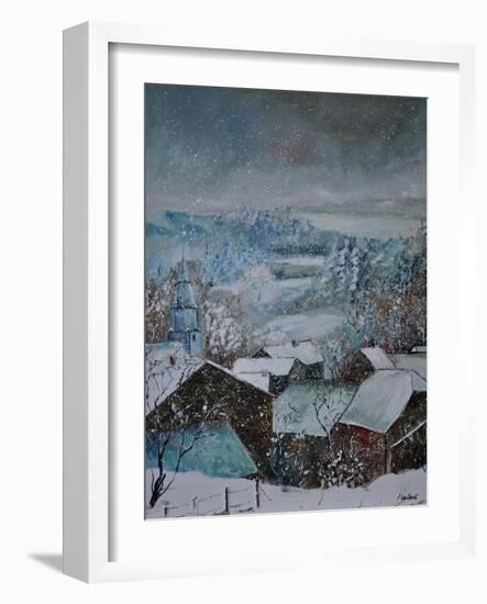 Snow In Ouroy-Pol Ledent-Framed Art Print