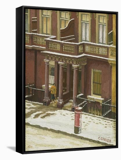 Snow in Pimlico-Charles Ginner-Framed Stretched Canvas