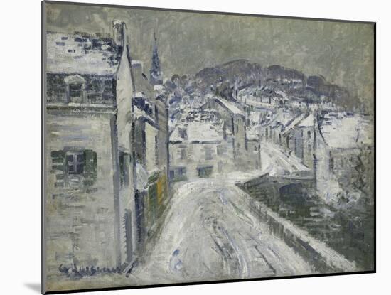 Snow in Pont-Aven; Neige a Pont-Aven, 1922-Gustave Loiseau-Mounted Premium Giclee Print