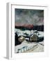 Snow in Sechery Village Ardennes-Pol Ledent-Framed Art Print