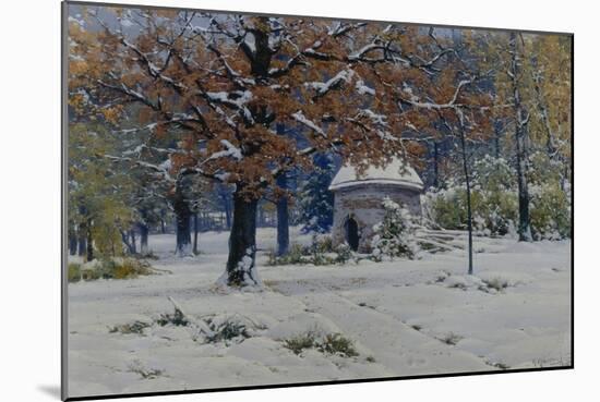 Snow in September, 1898-Konstantin Yakovlevich Kryzhitsky-Mounted Giclee Print