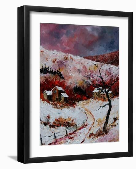 Snow in the Ardennes 78-Pol Ledent-Framed Art Print