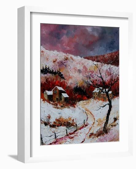 Snow in the Ardennes 78-Pol Ledent-Framed Art Print