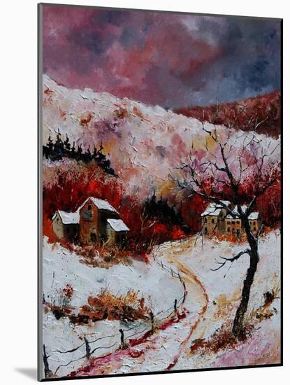 Snow in the Ardennes 78-Pol Ledent-Mounted Art Print