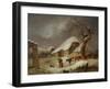 Snow in the Farmyard, 1812-Joseph Rhodes-Framed Giclee Print