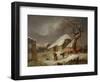 Snow in the Farmyard, 1812-Joseph Rhodes-Framed Giclee Print