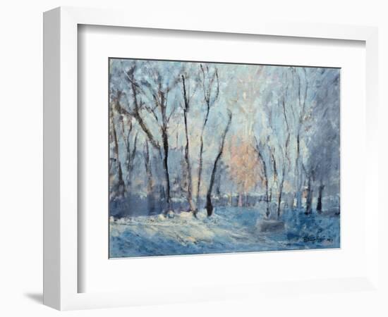 Snow in the Garden, 1993-Patricia Espir-Framed Giclee Print