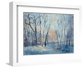 Snow in the Garden, 1993-Patricia Espir-Framed Giclee Print