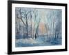 Snow in the Garden, 1993-Patricia Espir-Framed Giclee Print