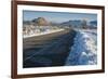 Snow in the high desert, California-Zandria Muench Beraldo-Framed Premium Photographic Print