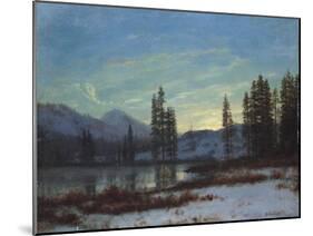 Snow in the Rockies-Albert Bierstadt-Mounted Giclee Print