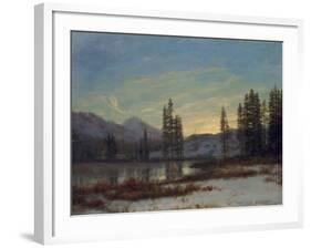 Snow in the Rockies-Albert Bierstadt-Framed Giclee Print