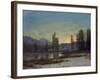 Snow in the Rockies-Albert Bierstadt-Framed Giclee Print