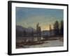 Snow in the Rockies-Albert Bierstadt-Framed Giclee Print