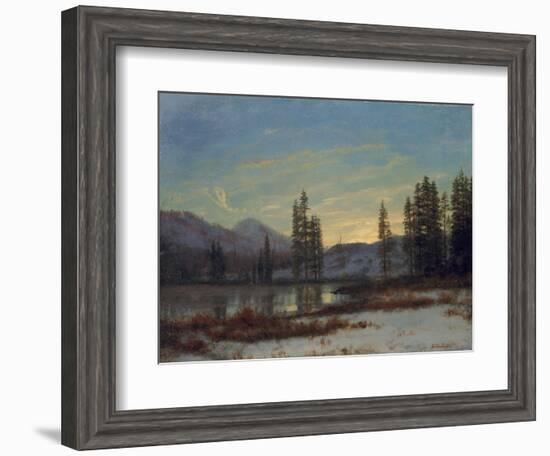 Snow in the Rockies-Albert Bierstadt-Framed Giclee Print