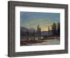 Snow in the Rockies-Albert Bierstadt-Framed Giclee Print