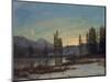 Snow in the Rockies-Albert Bierstadt-Mounted Giclee Print