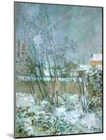 Snow in the Rue Carcel, 1883-Paul Gauguin-Mounted Giclee Print