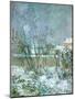 Snow in the Rue Carcel, 1883-Paul Gauguin-Mounted Giclee Print