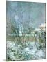 Snow in the Rue Carcel, 1883-Paul Gauguin-Mounted Giclee Print