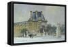 Snow in the Tuilleries, Paris, 1996-Trevor Chamberlain-Framed Stretched Canvas
