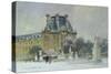 Snow in the Tuilleries, Paris, 1996-Trevor Chamberlain-Stretched Canvas