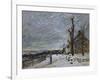 Snow in Veneux-Nadon, Around 1880-Alfred Sisley-Framed Giclee Print