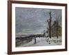 Snow in Veneux-Nadon, Around 1880-Alfred Sisley-Framed Giclee Print