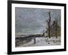 Snow in Veneux-Nadon, Around 1880-Alfred Sisley-Framed Giclee Print