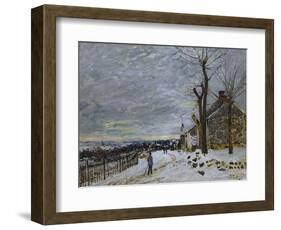 Snow in Veneux-Nadon, Around 1880-Alfred Sisley-Framed Giclee Print