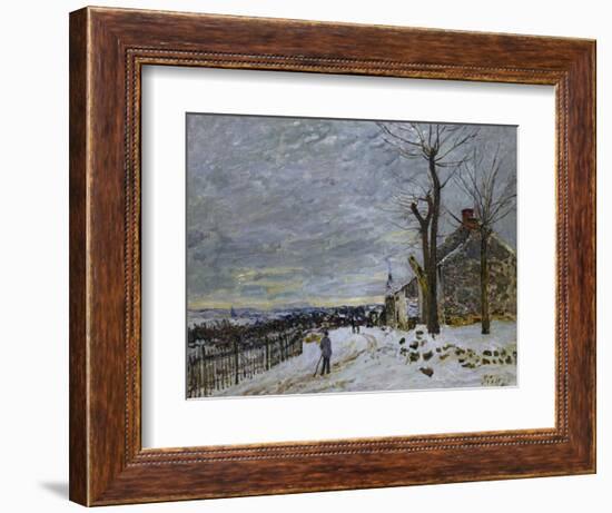 Snow in Veneux-Nadon, Around 1880-Alfred Sisley-Framed Giclee Print