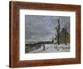 Snow in Veneux-Nadon, Around 1880-Alfred Sisley-Framed Giclee Print