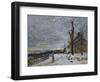 Snow in Veneux-Nadon, Around 1880-Alfred Sisley-Framed Giclee Print