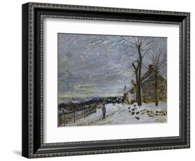 Snow in Veneux-Nadon, Around 1880-Alfred Sisley-Framed Giclee Print