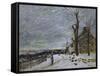 Snow in Veneux-Nadon, Around 1880-Alfred Sisley-Framed Stretched Canvas