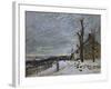 Snow in Veneux-Nadon, Around 1880-Alfred Sisley-Framed Giclee Print